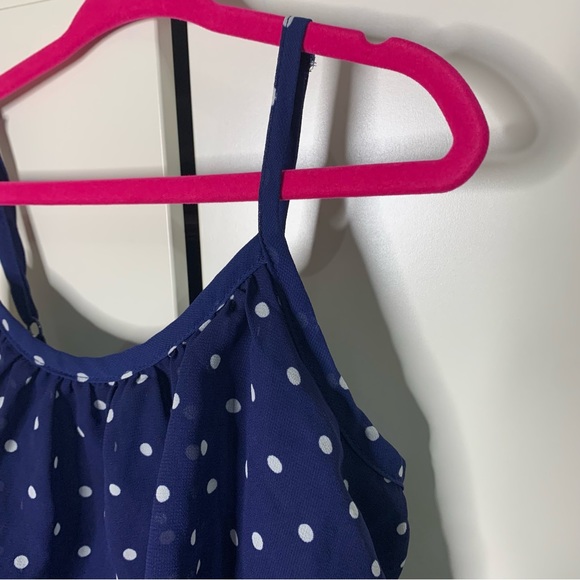 Girl’s Cherokee Polka Dot Ruffled Tank Top - Picture 3 of 13